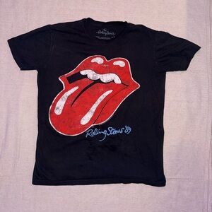 Rolling Stones Black Tee Size Small